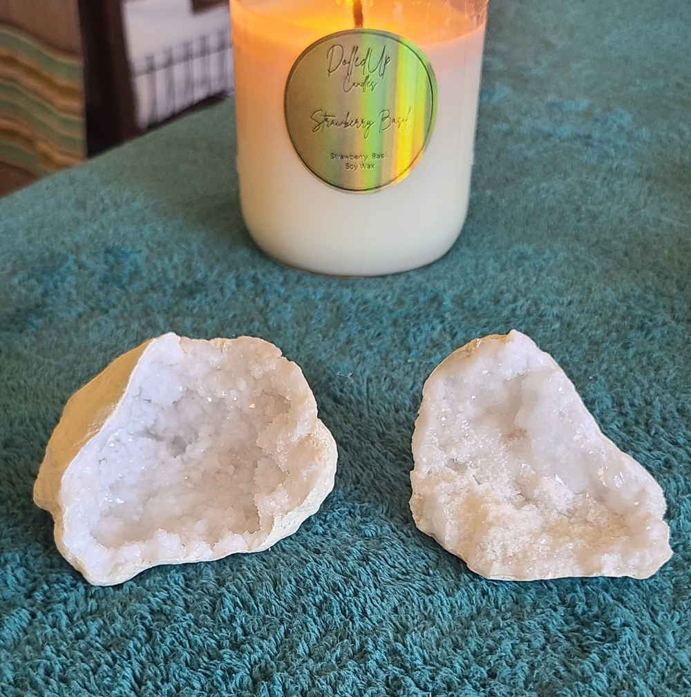White Quartz Geode Crystal